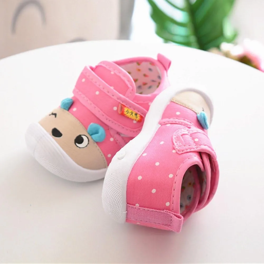 18??4 Month Toddler Sneakers Boys artoon Baby Squeaky Sole Girls Shoes Anti-Slip Infant Kids 12month Girl Shoes