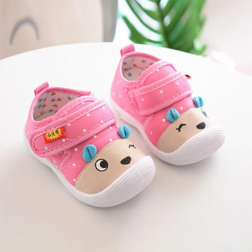 18??4 Month Toddler Sneakers Boys artoon Baby Squeaky Sole Girls Shoes Anti-Slip Infant Kids 12month Girl Shoes