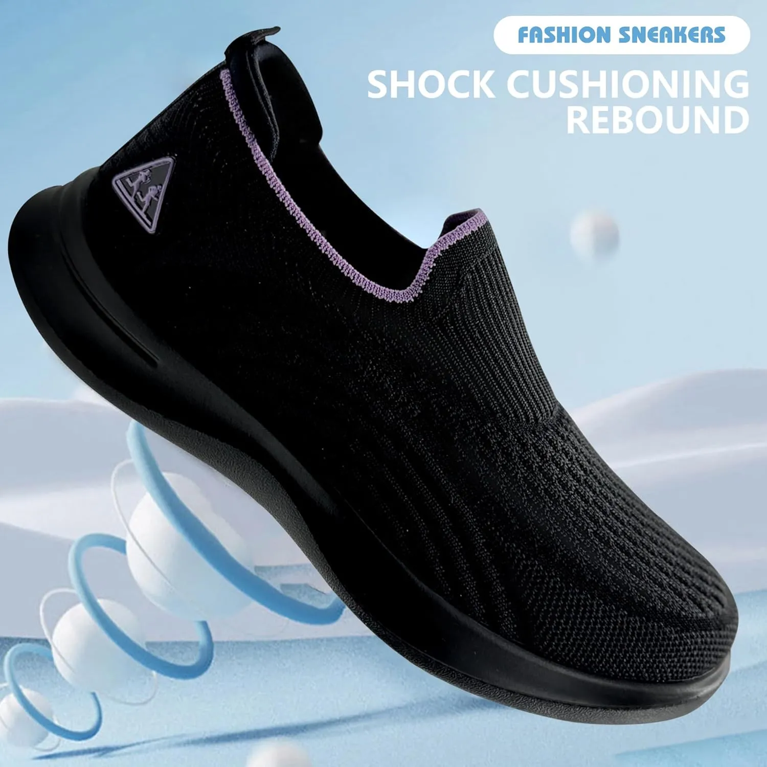 AIDNFDFA Womens Slip On Shoes Casual Tennis Sneakers Lightweight Comfortable Walking Footwear for Gym Travel Work
