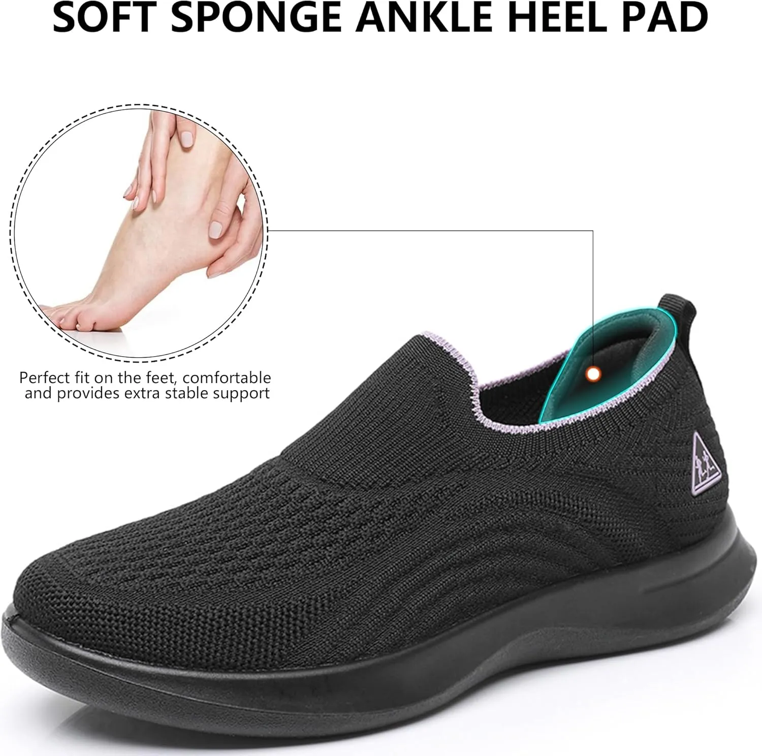 AIDNFDFA Womens Slip On Shoes Casual Tennis Sneakers Lightweight Comfortable Walking Footwear for Gym Travel Work