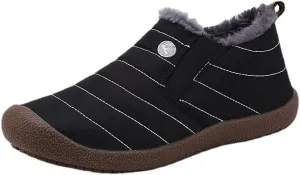 AINIJIA&HOLO Winter Shoes Fur Lined Snow Ankle Boots,Outdoor Waterproof Anti-Slip Walking Sneakers Hiking Boots