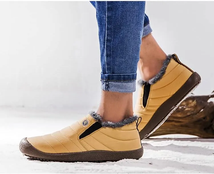 AINIJIA&HOLO Winter Shoes Fur Lined Snow Ankle Boots,Outdoor Waterproof Anti-Slip Walking Sneakers Hiking Boots
