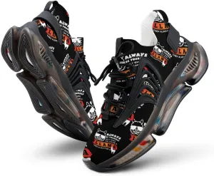 Always Be A Llama Walking Shoes for Men Lightweight Tennis Fashion Elastic Sports Shoes Cushion Basketball Shoes