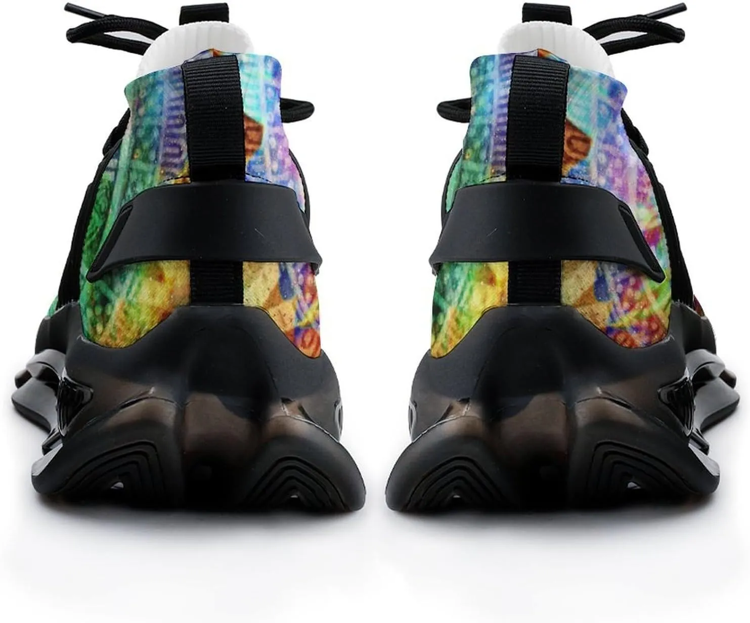 Ancient Mayan Calendar and Eye Walking Shoes for Men Lightweight Tennis Fashion Elastic Sports Shoes Cushion Basketball Shoes
