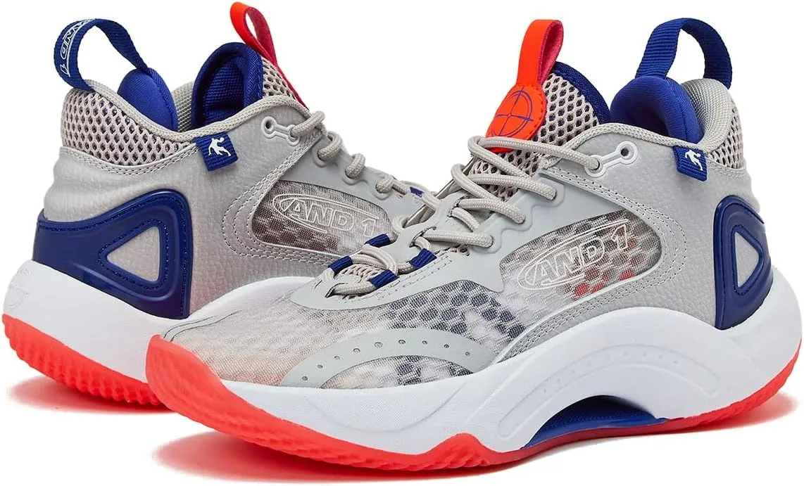 AND1 Girls & Boys Basketball Shoes, Boys High Top Sneakers, Size Little Kid 1 to Big Kid 7 - Cool Basketball Shoes for Kids and Youth