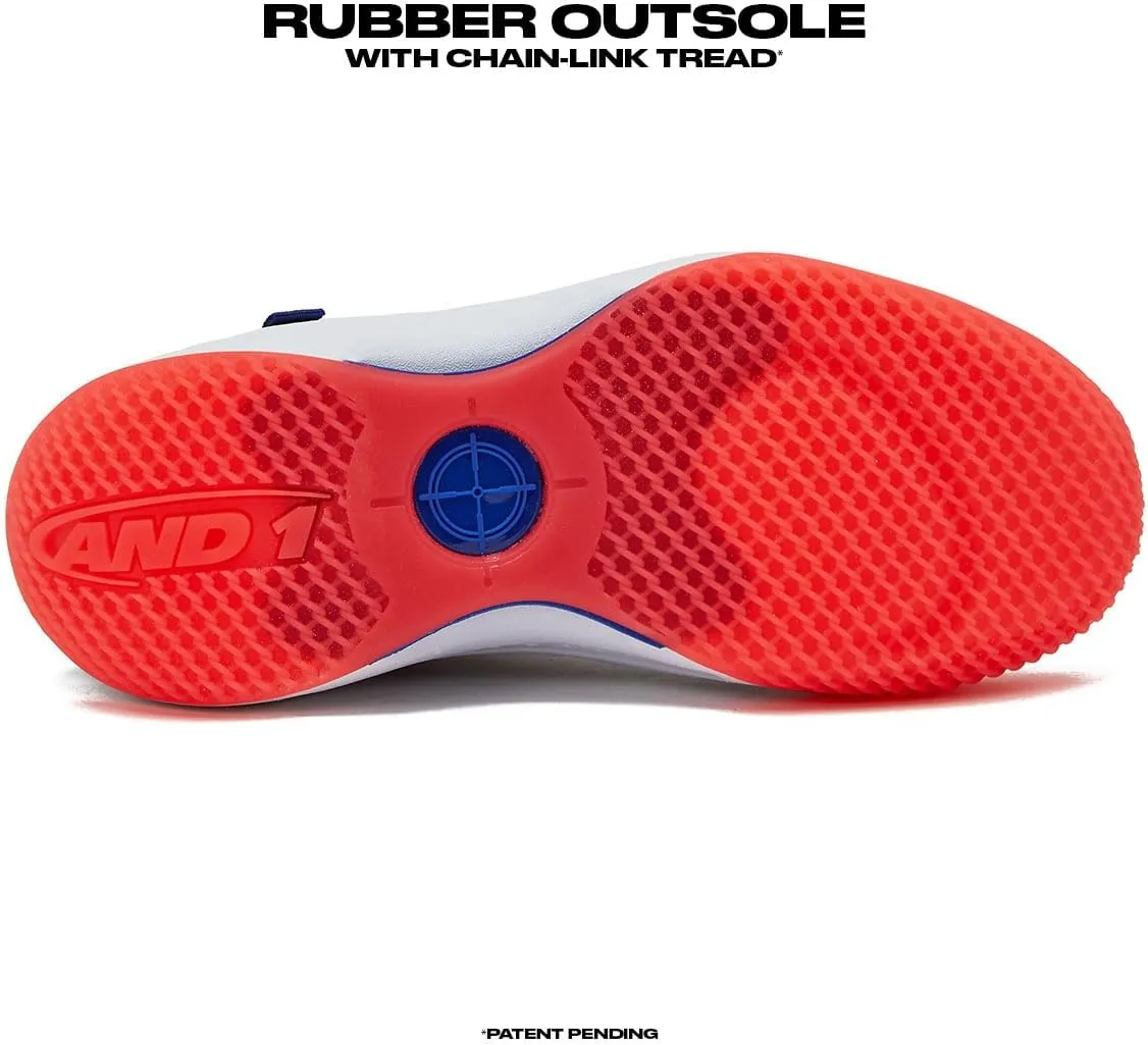 AND1 Girls & Boys Basketball Shoes, Boys High Top Sneakers, Size Little Kid 1 to Big Kid 7 - Cool Basketball Shoes for Kids and Youth