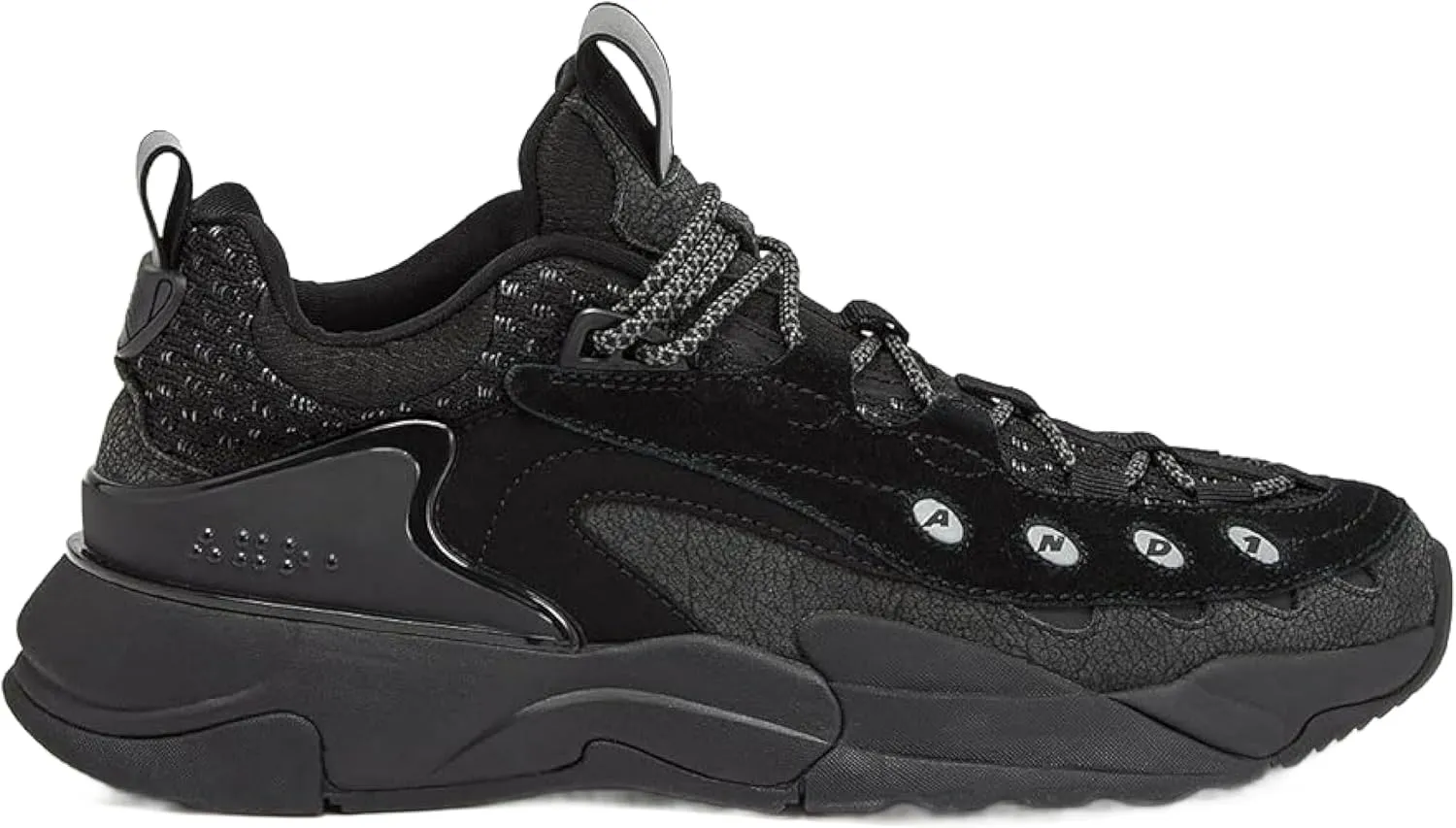 AND1 Marauder Men??s Basketball Shoes, Casual Low Top Basketball Sneakers, Size 11.5 Black