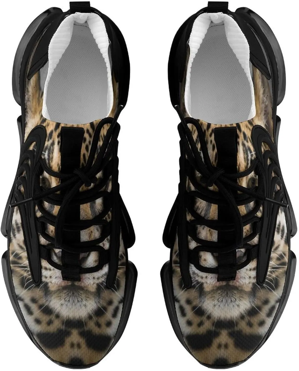 Animal Face Walking Shoes for Men Lightweight Tennis Fashion Elastic Sports Shoes Cushion Basketball Shoes