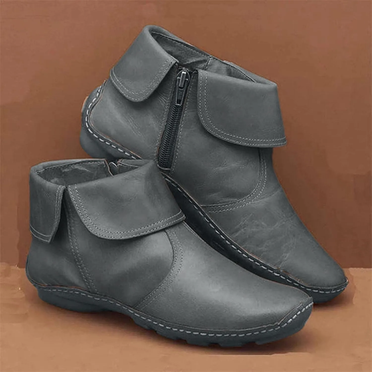 Ankle Boots for Women Ankle Booties Flat Comfort Classic Ankle Boots Western Casual Dressy Wide Width Boots