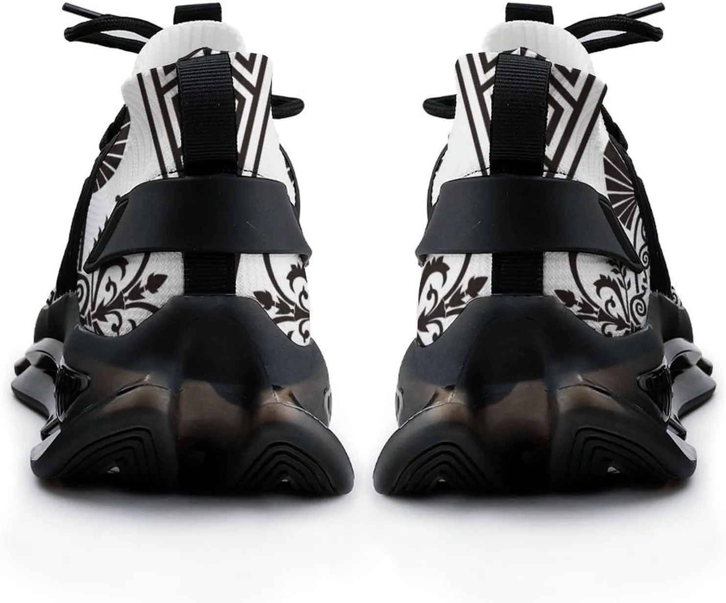Antique Greek Borders Walking Shoes for Men Lightweight Tennis Fashion Elastic Sports Shoes Cushion Basketball Shoes