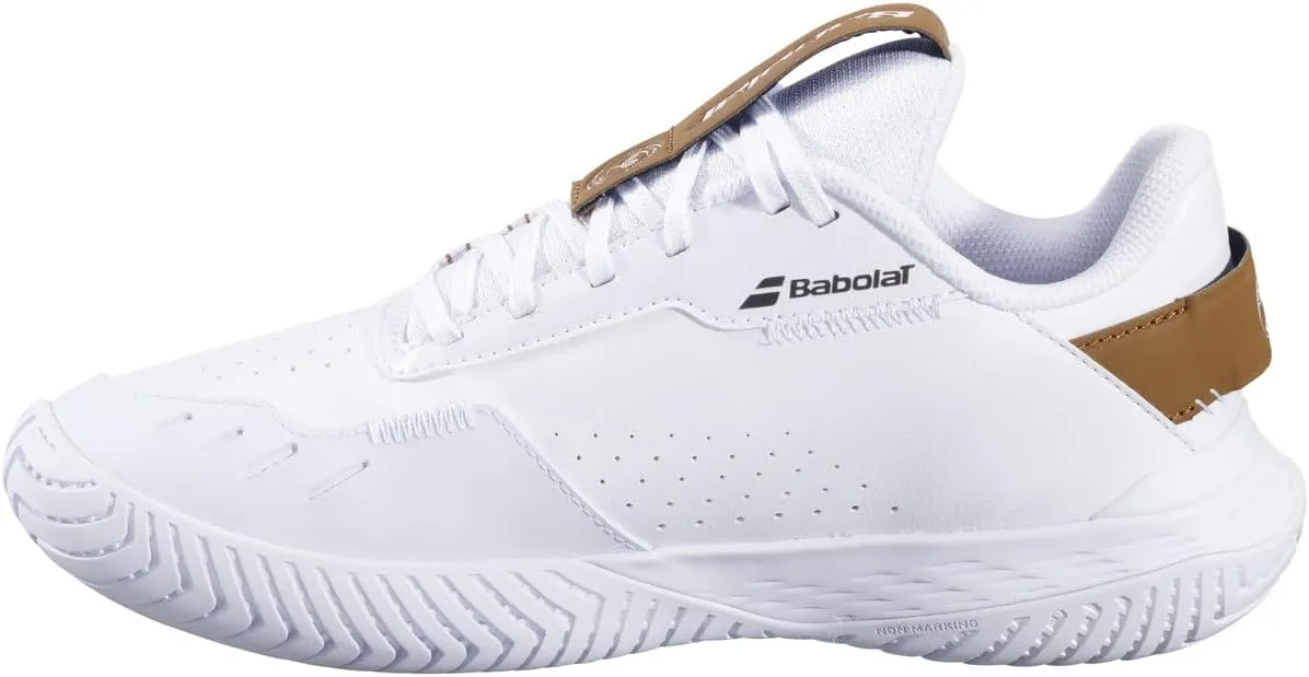 Babolat Women's SFX Evo All Court Wimbledon Limited Edition Tennis Shoes (White/After Dark)