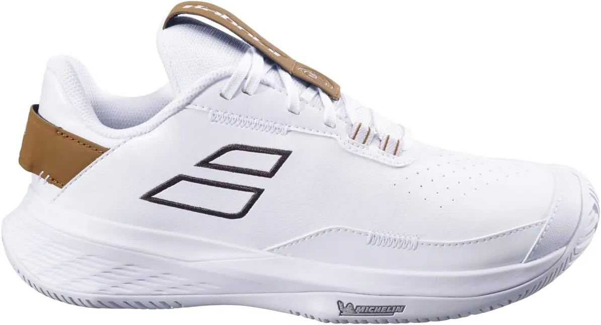 Babolat Women's SFX Evo All Court Wimbledon Limited Edition Tennis Shoes (White/After Dark)
