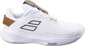 Babolat Women's SFX Evo All Court Wimbledon Limited Edition Tennis Shoes (White/After Dark)