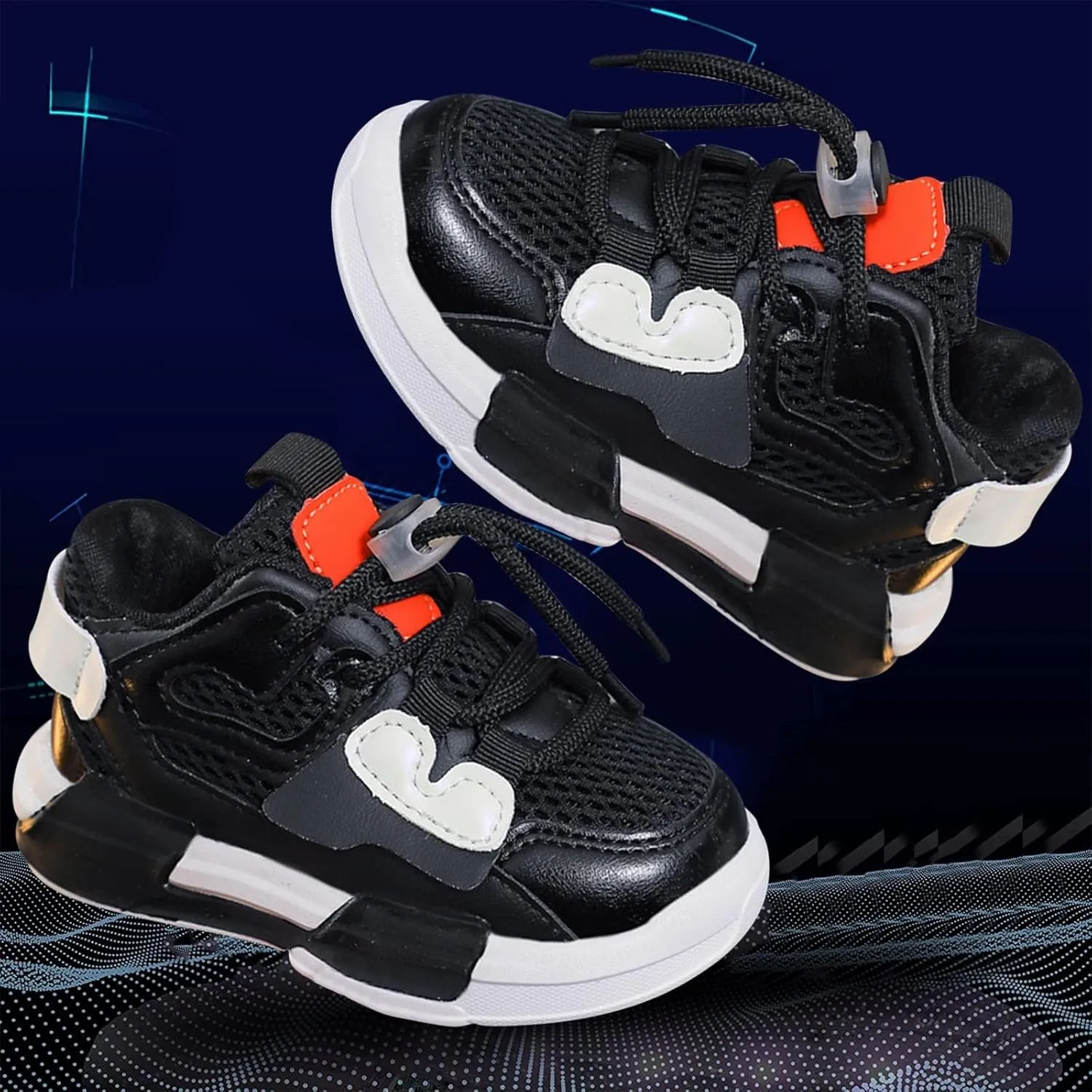 Baby Boy Girl Mesh Basketball Shoes Toddler Kids Lightweight Sneakers Slip On Softy Sole First Walking Sports Shoes