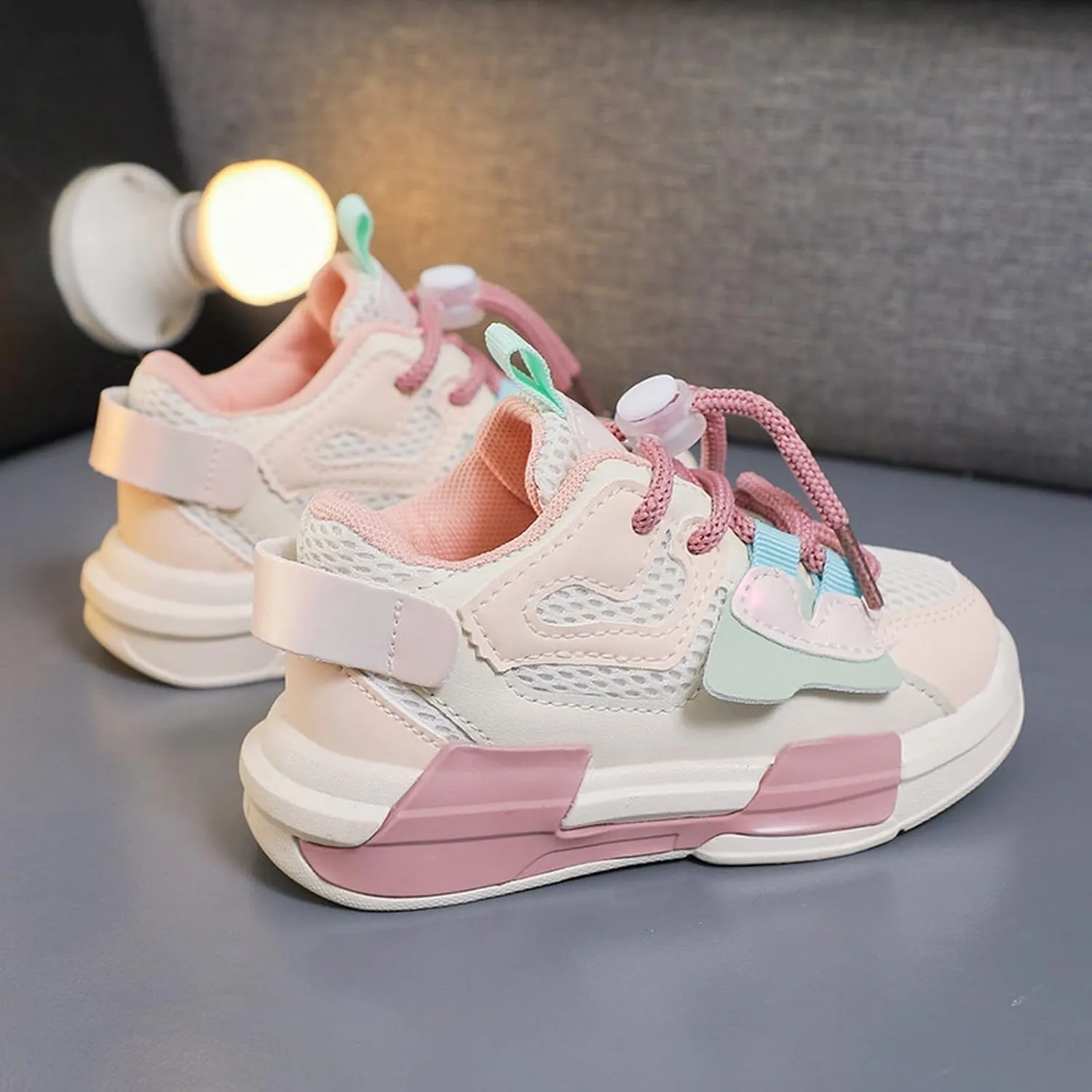 Baby Boy Girl Mesh Shoes Toddler Kids Lightweight Sneakers Non Slip Infant Slip On Softy Sole First Walking Shoes