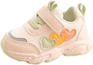 Baby Mesh Sneakers Toddler Kid's Cute Casual Lightweight Walking Athletic Shoes Boys and Girls Mesh Strap Sneakers