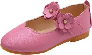 Baby Shoes Baby Soft Kid Dance Flower Girls Children Solid Princess Single Student Shoes Baby Shoes House Shoes
