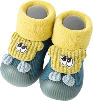 Baby Sock Shoes,Infant Boys Girls Animal Cartoon Socks Shoes Fleece WarmThe Floor Socks Non Slip Prewalker Shoes