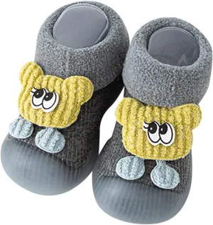 Baby Sock Shoes,Infant Boys Girls Animal Cartoon Socks Shoes Fleece WarmThe Floor Socks Non Slip Prewalker Shoes