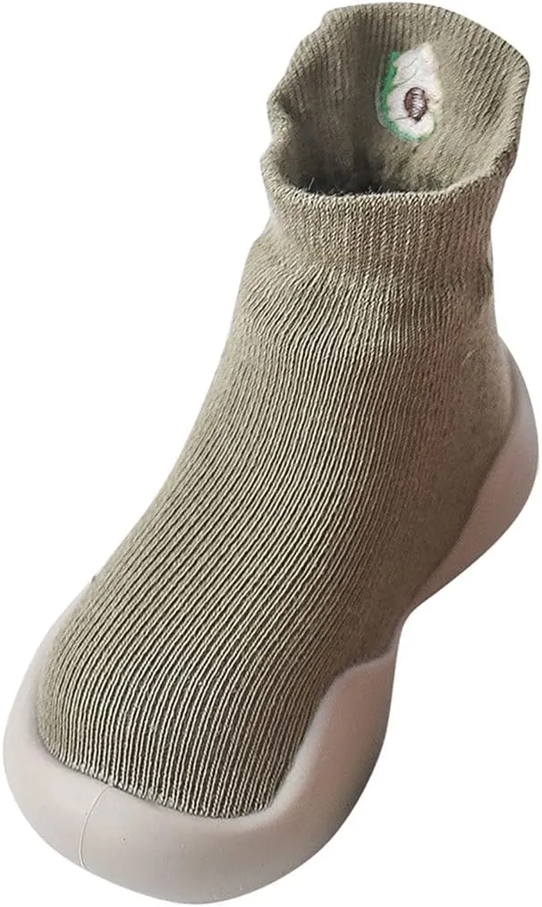 Baby Sock Shoes,Toddler Infant First Walkers Elastic Cartoon Soft Casual Socks Shoes Indoor Baby Shoes