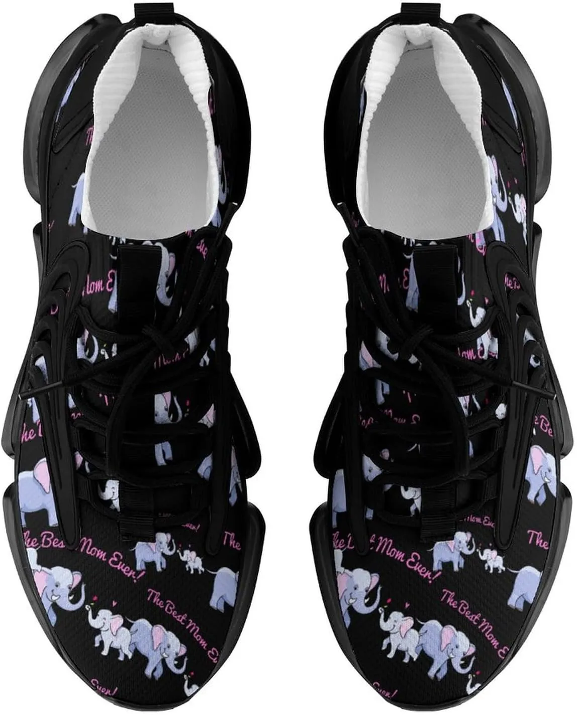 Best Elephant Mom Walking Shoes for Men Lightweight Tennis Fashion Elastic Sports Shoes Cushion Basketball Shoes