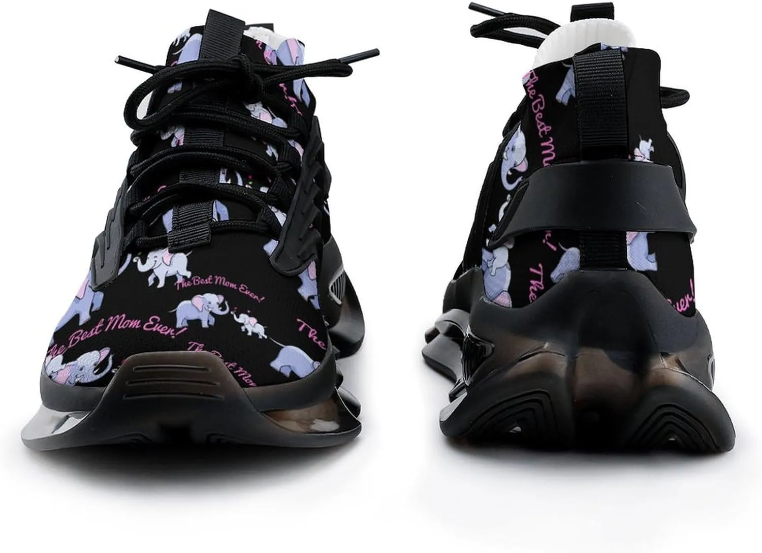 Best Elephant Mom Walking Shoes for Men Lightweight Tennis Fashion Elastic Sports Shoes Cushion Basketball Shoes