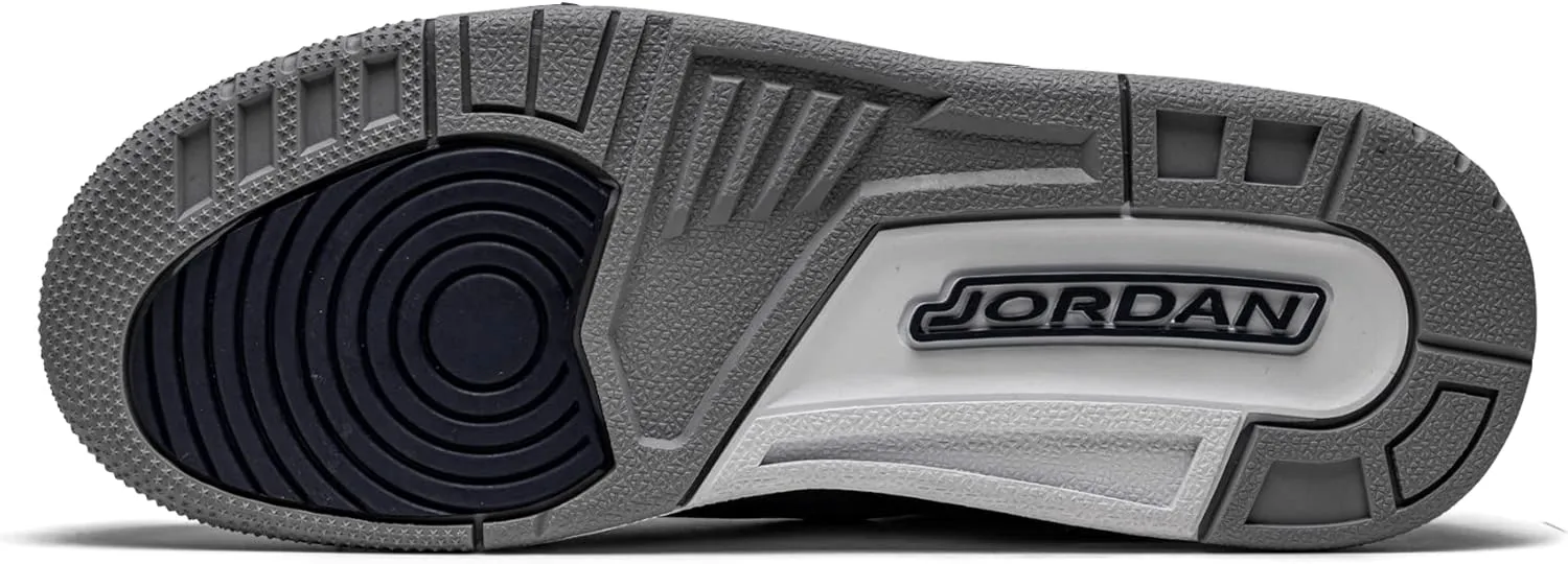 Big Kids Jordan 3 Retro Georgetown Midnight Navy/Cement Grey-Wht (398614 401)
