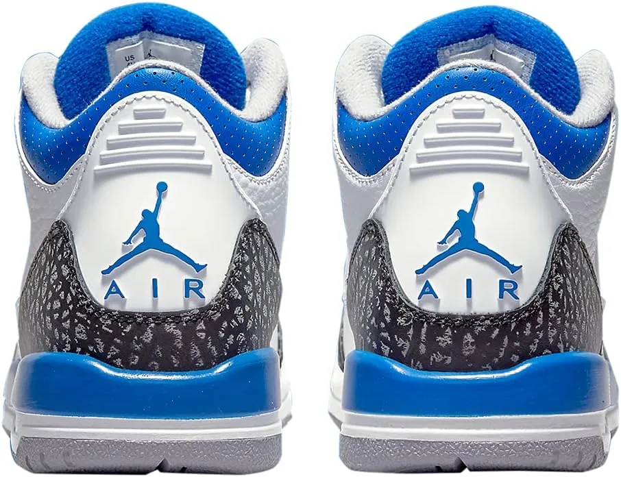 Big Kids Jordan 3 Retro Georgetown Midnight Navy/Cement Grey-Wht (398614 401)