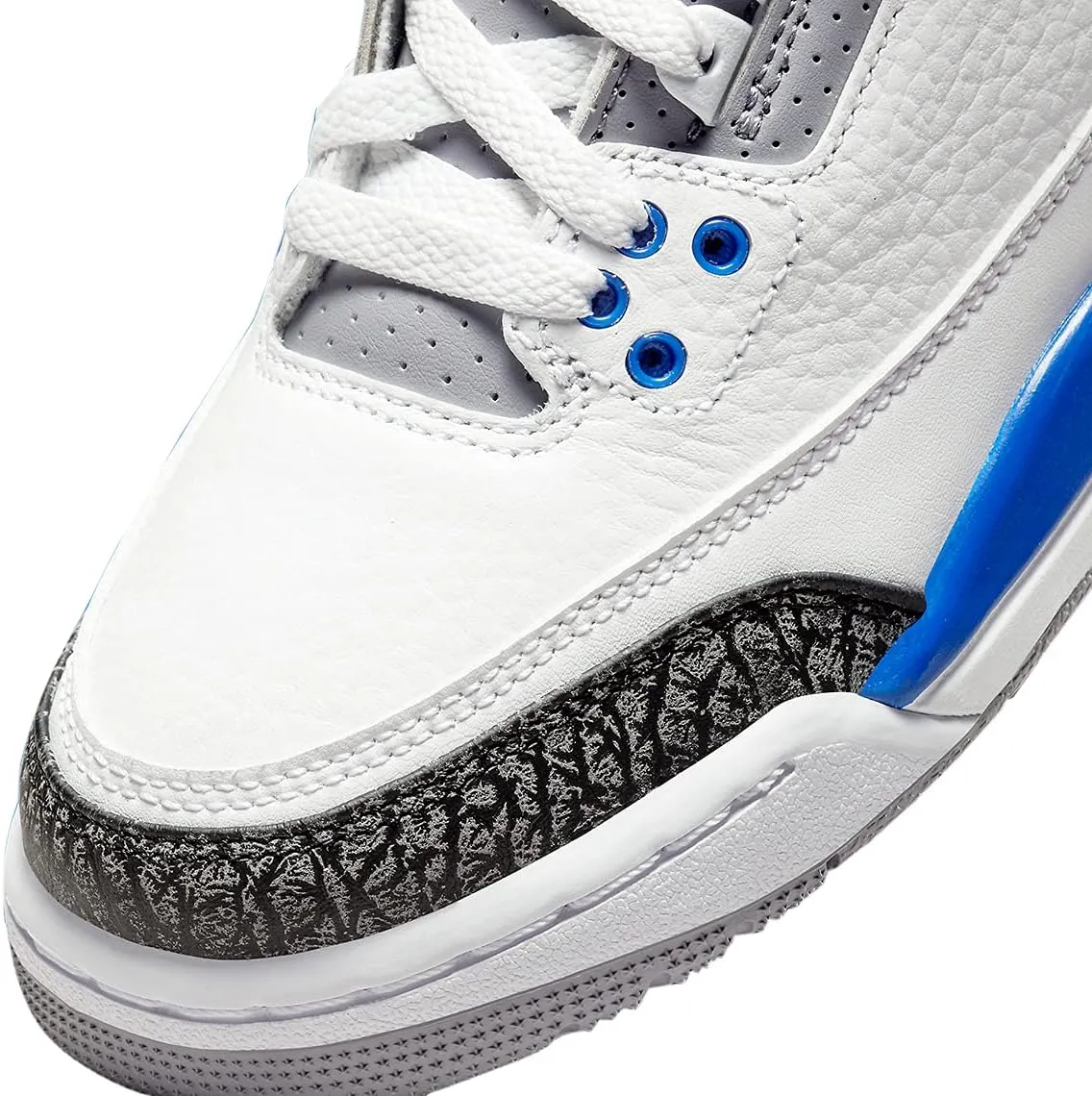 Big Kids Jordan 3 Retro Georgetown Midnight Navy/Cement Grey-Wht (398614 401)