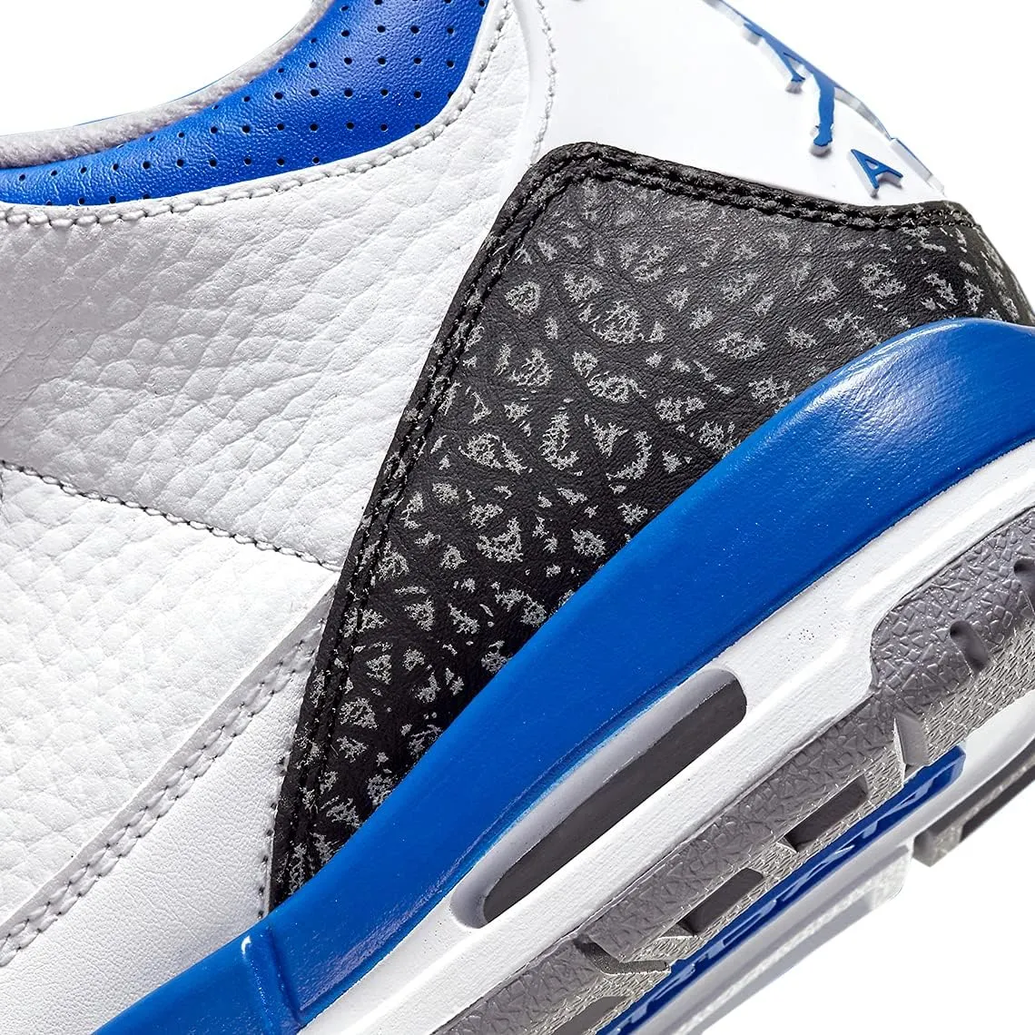 Big Kids Jordan 3 Retro Georgetown Midnight Navy/Cement Grey-Wht (398614 401)