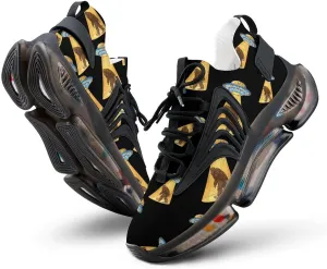 Bigfoot UFO Abduction Walking Shoes for Men Lightweight Tennis Fashion Elastic Sports Shoes Cushion Basketball Shoes