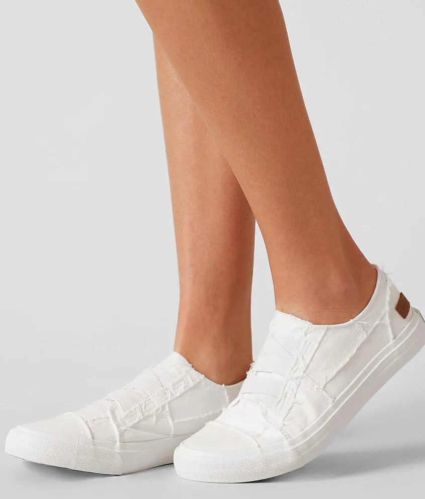 Blowfish Malibu Marley Fashion Sneaker White Color Washed Canvas Slip On