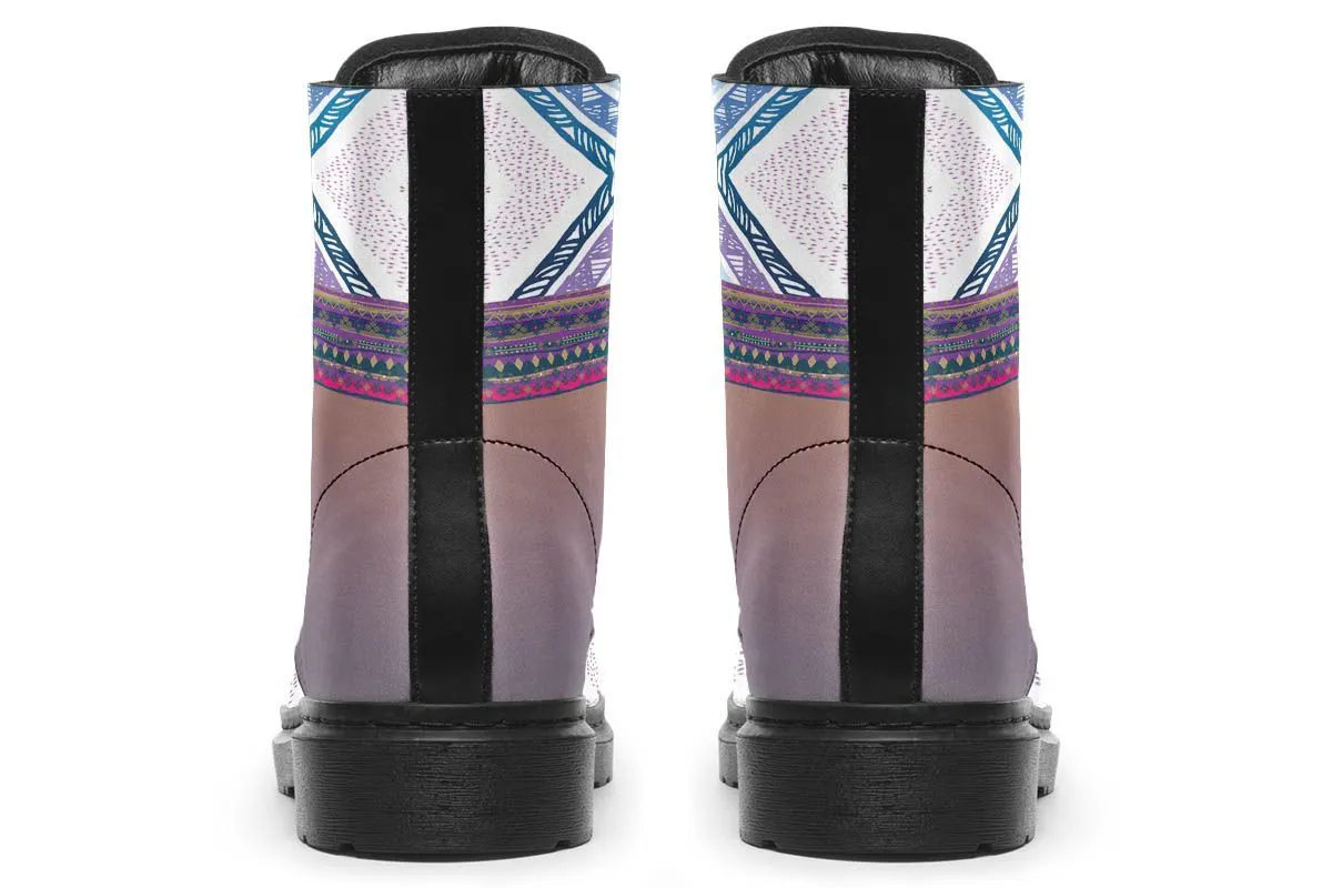 Boho Pattern White Grey