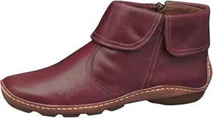 Boots for Women Low Heel Lace Up Arch Support Boots Side Zip Vintage Damping Shoes Flat Heel Boots