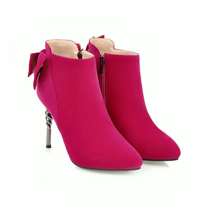 Bow Tie Ankle Boots