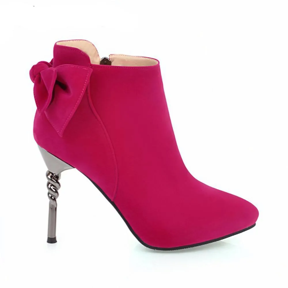 Bow Tie Ankle Boots