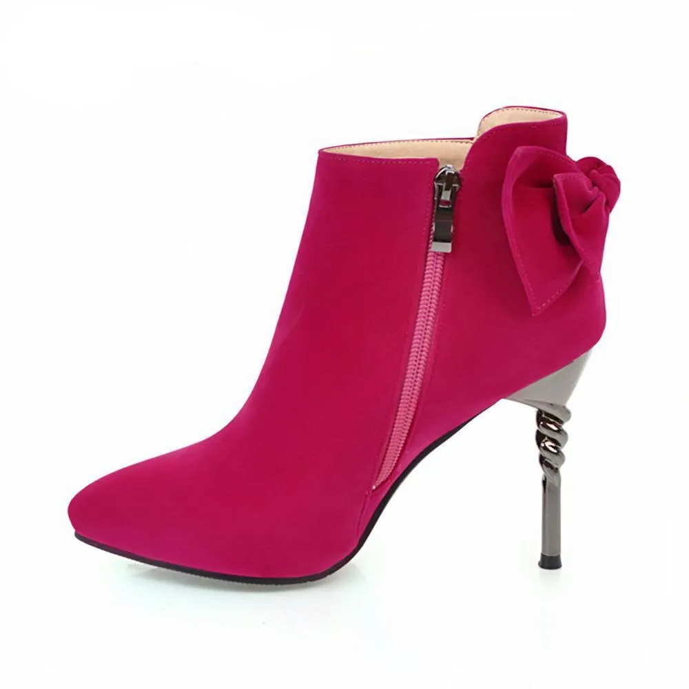 Bow Tie Ankle Boots
