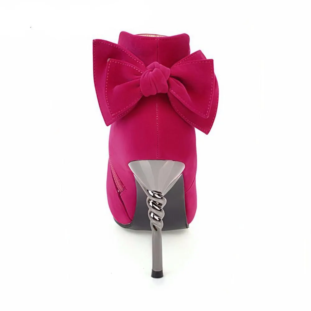 Bow Tie Ankle Boots