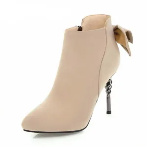 Bow Tie Ankle Boots