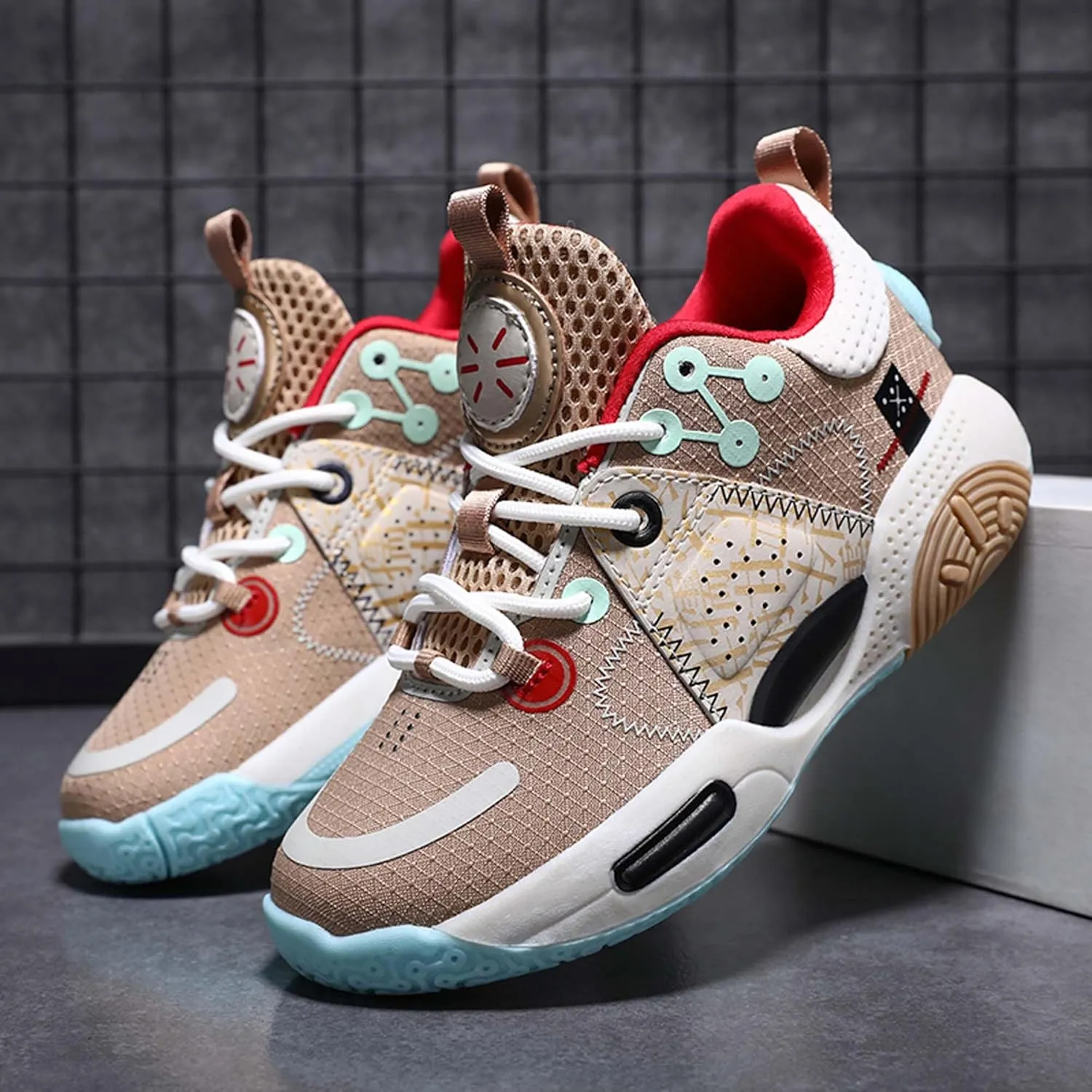 Boys Girls Basketball Shoes Children Fashion Sneakers Boys Running Shoes Kids Sports School Training Tennis Shoes