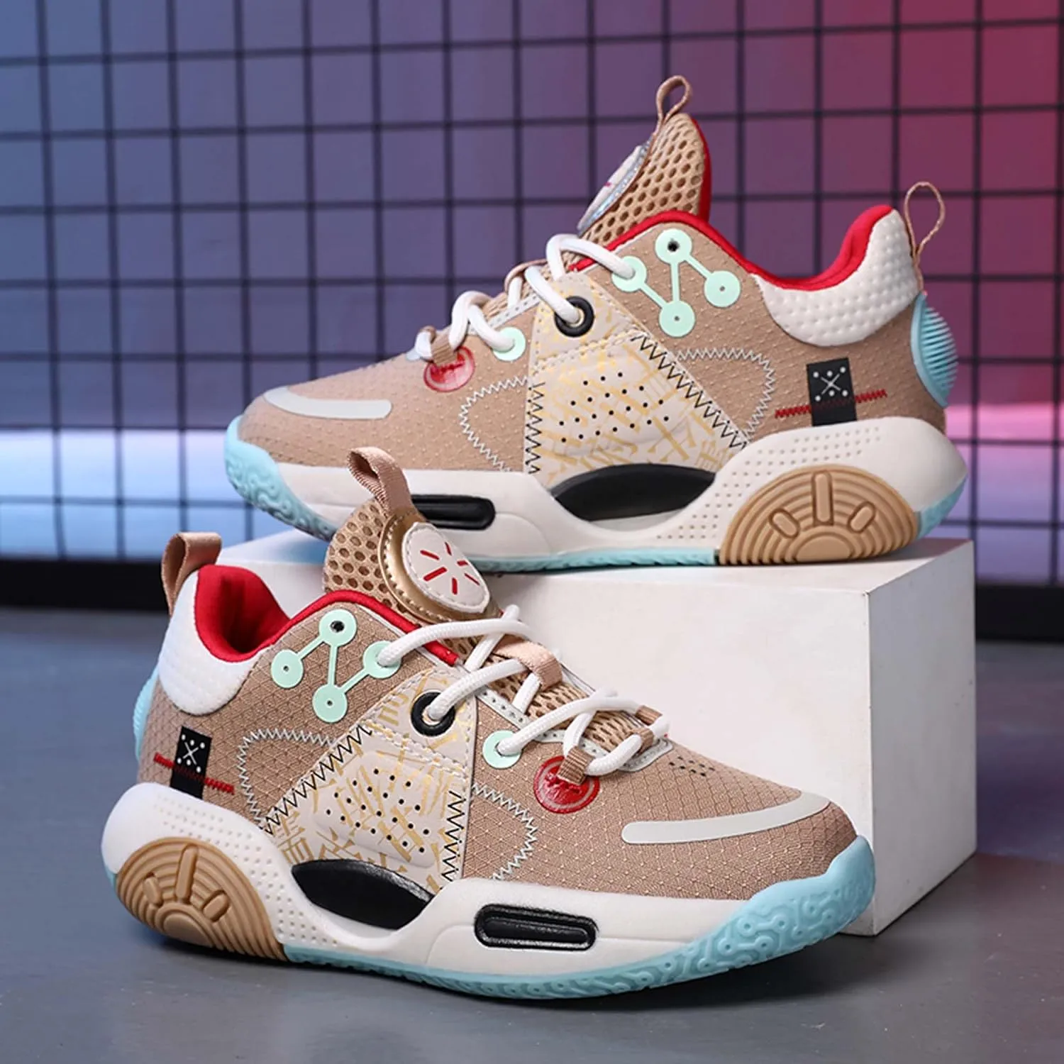 Boys Girls Basketball Shoes Children Fashion Sneakers Boys Running Shoes Kids Sports School Training Tennis Shoes