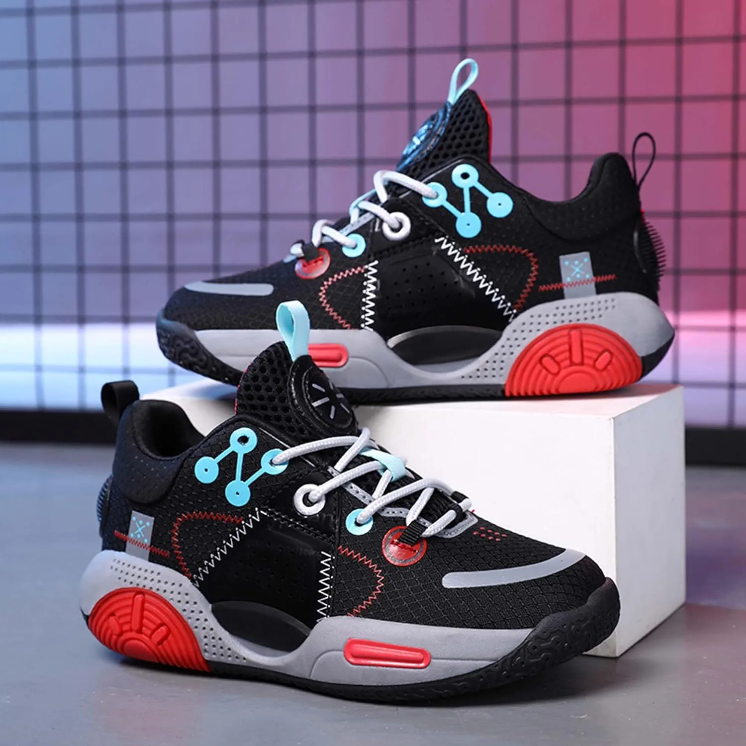Boys Girls Basketball Shoes Children Fashion Sneakers Boys Running Shoes Kids Sports School Training Tennis Shoes