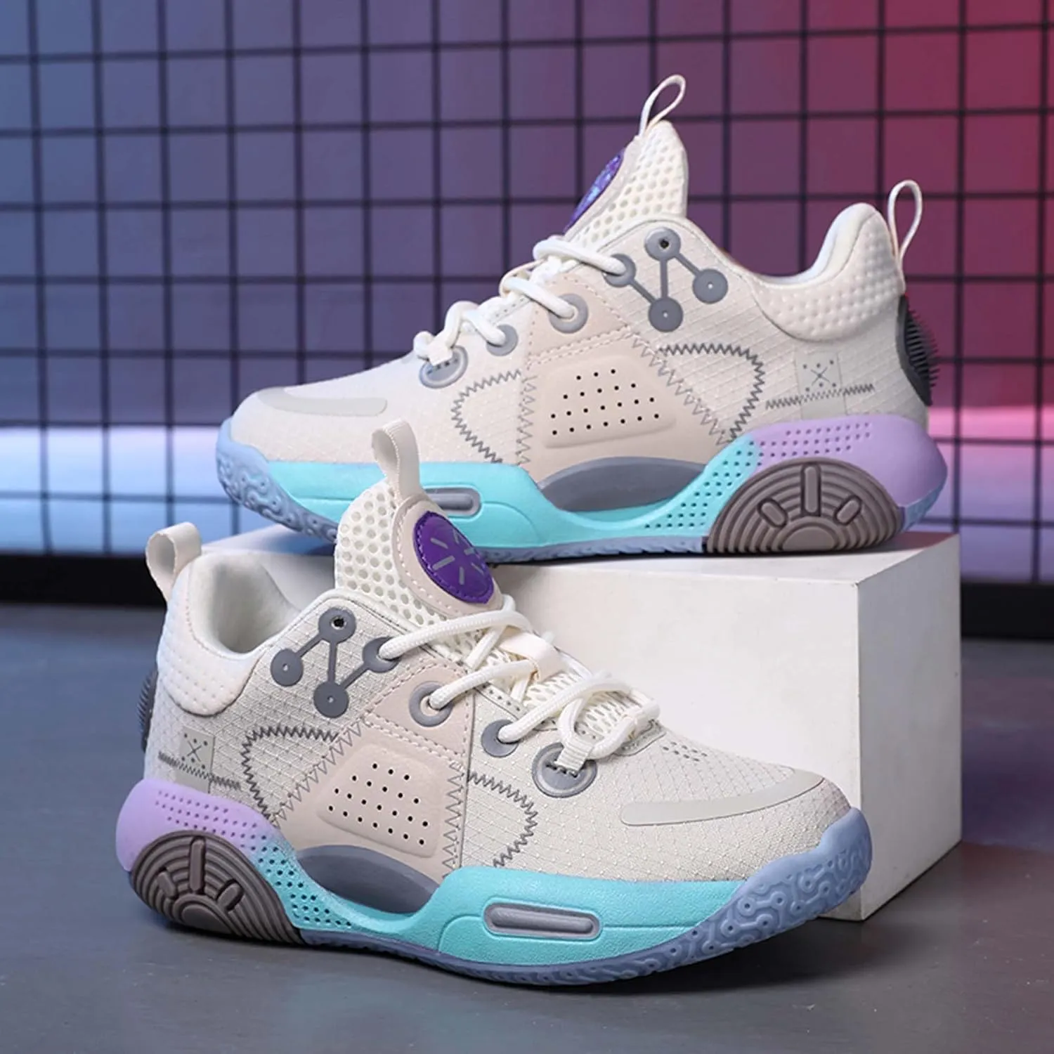 Boys Girls Basketball Shoes Children Fashion Sneakers Boys Running Shoes Kids Sports School Training Tennis Shoes