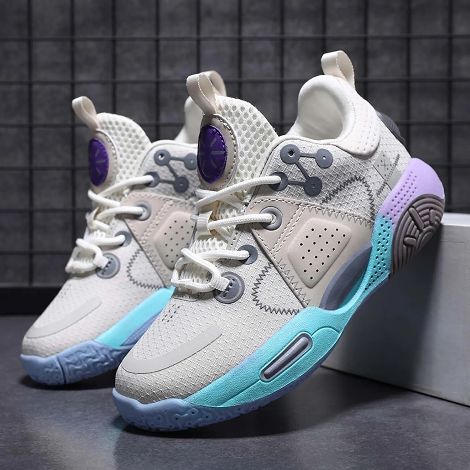 Boys Girls Basketball Shoes Children Fashion Sneakers Boys Running Shoes Kids Sports School Training Tennis Shoes
