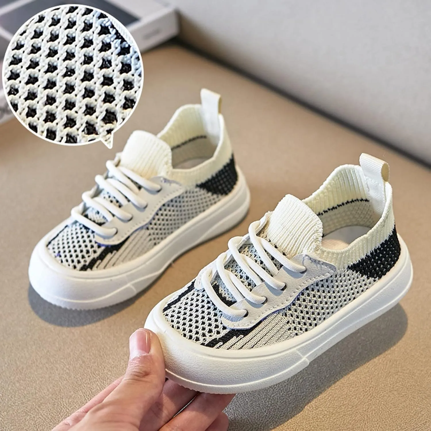 Boys Tennis Shoes Toddler Boys Girls Slip on Sneakers Kids Lightweight Tennis Shoes Breathable Fashion Casual Shoes