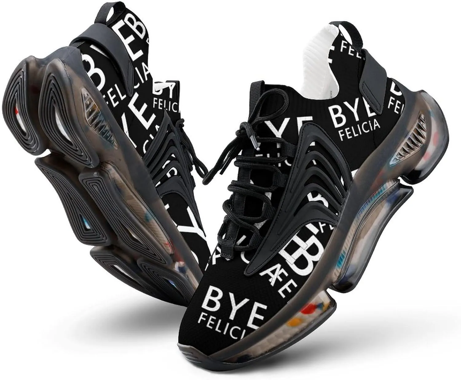 Bye Felicia Walking Shoes for Men Lightweight Tennis Fashion Elastic Sports Shoes Cushion Basketball Shoes