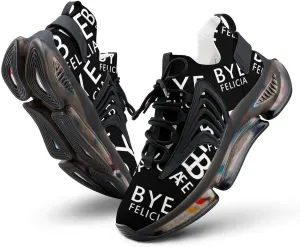 Bye Felicia Walking Shoes for Men Lightweight Tennis Fashion Elastic Sports Shoes Cushion Basketball Shoes