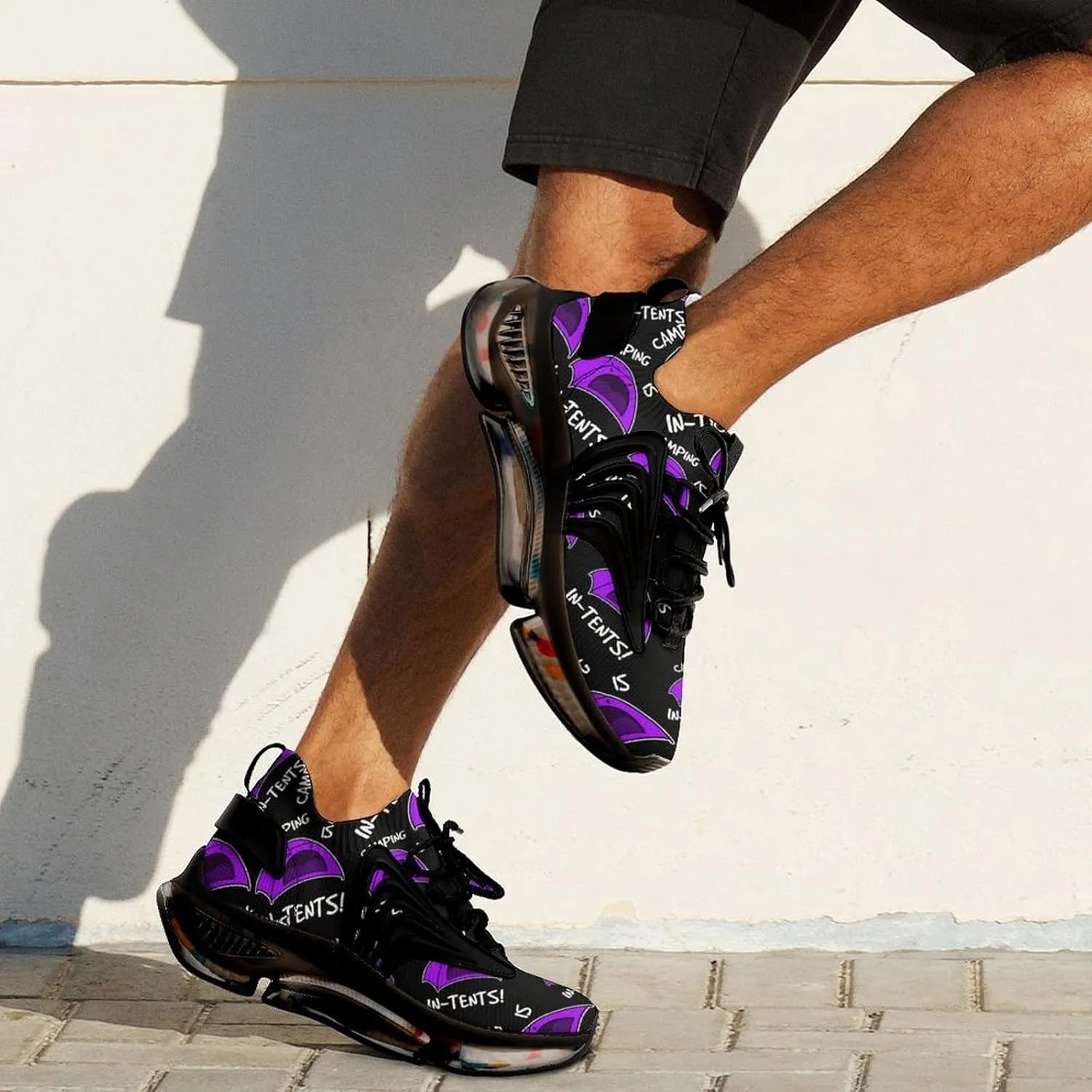 Camping is in Tents Walking Shoes for Men Lightweight Tennis Fashion Elastic Sports Shoes Cushion Basketball Shoes