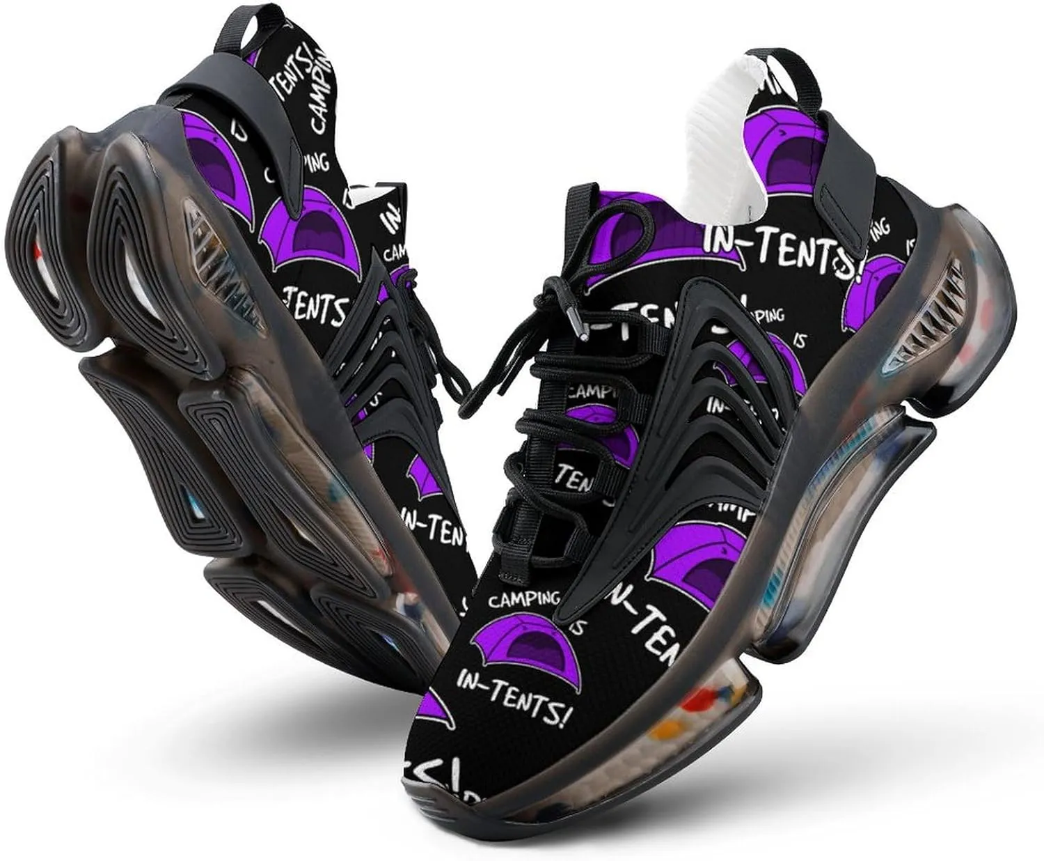 Camping is in Tents Walking Shoes for Men Lightweight Tennis Fashion Elastic Sports Shoes Cushion Basketball Shoes
