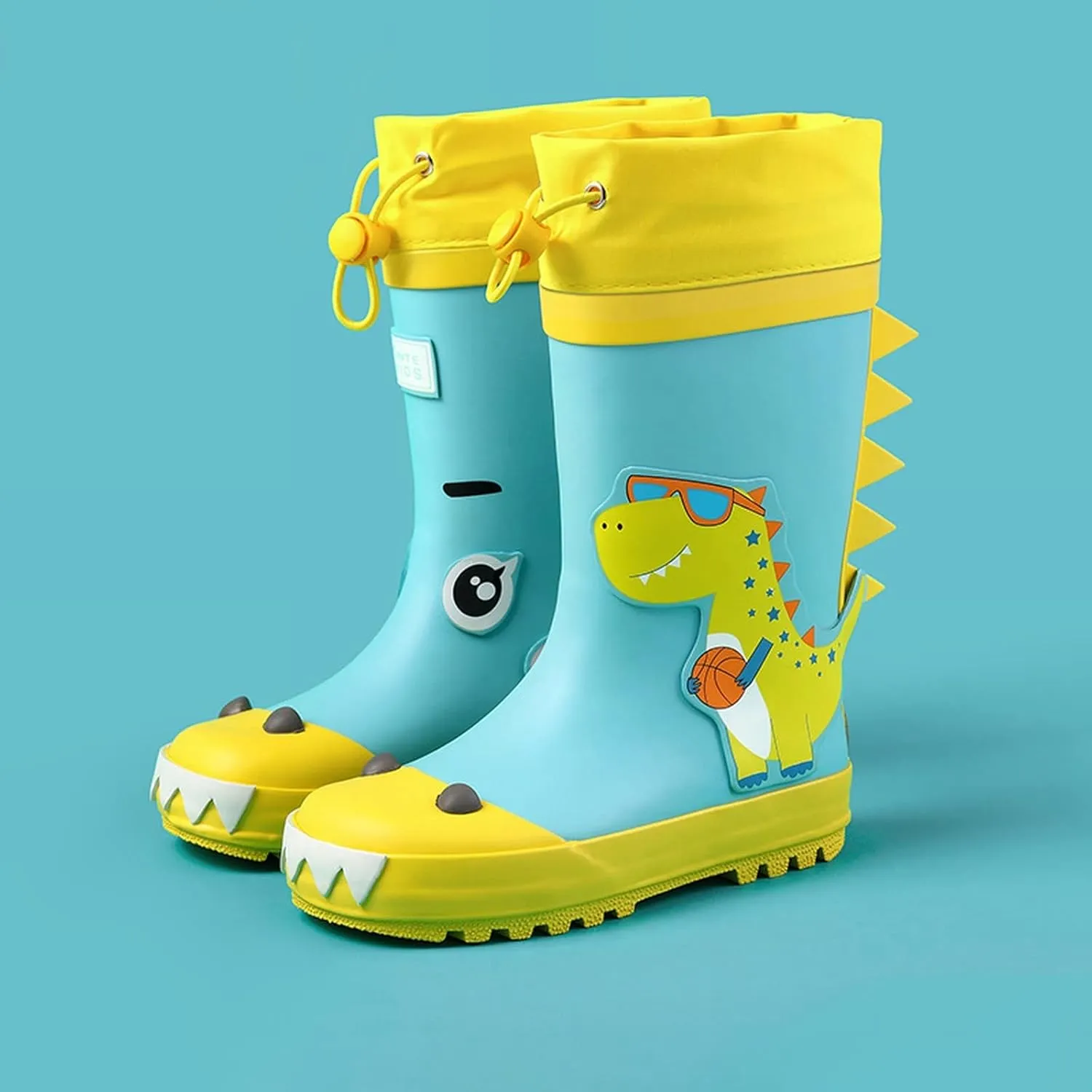 Children Boys Girls Mid Calf Rain Boots Waterproof Shoes Kids Adorable Patterns Lightweight Anti Slip Outdoor Shoes